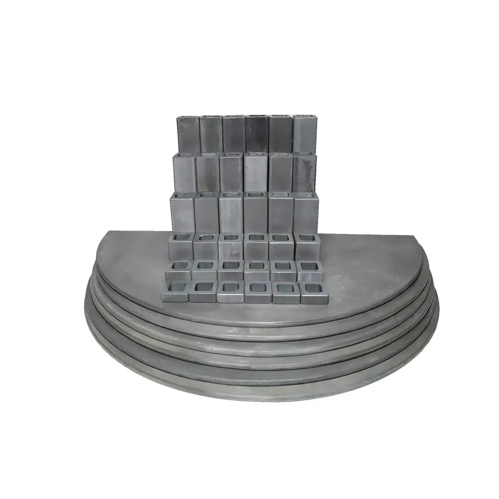 L&L JD2918-3 Jupiter kiln furniture set with 42 pieces including kiln posts and shelves, designed for high-temperature stacking, ceramic firing, pottery kiln accessories, and organized kiln loading solutions.