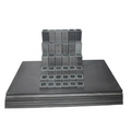  High-temperature 42-piece silicon carbide furniture set designed for L&L XB2818 model kiln, includes shelves and posts.