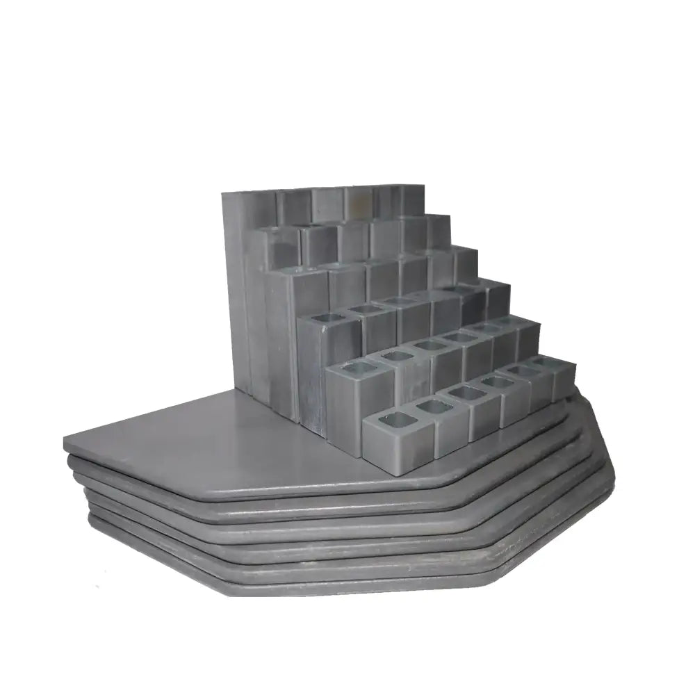 This 36-piece set is engineered for the Skutt 1022-3 electric kiln, integrating a complete structure of refractory supports and stacking shelving components. It meets the multi-layer firing requirements for pottery and ceramics, adapts to processes such as glaze sintering and bisque firing, and notably optimizes kiln space arrangement and thermal distribution uniformity.