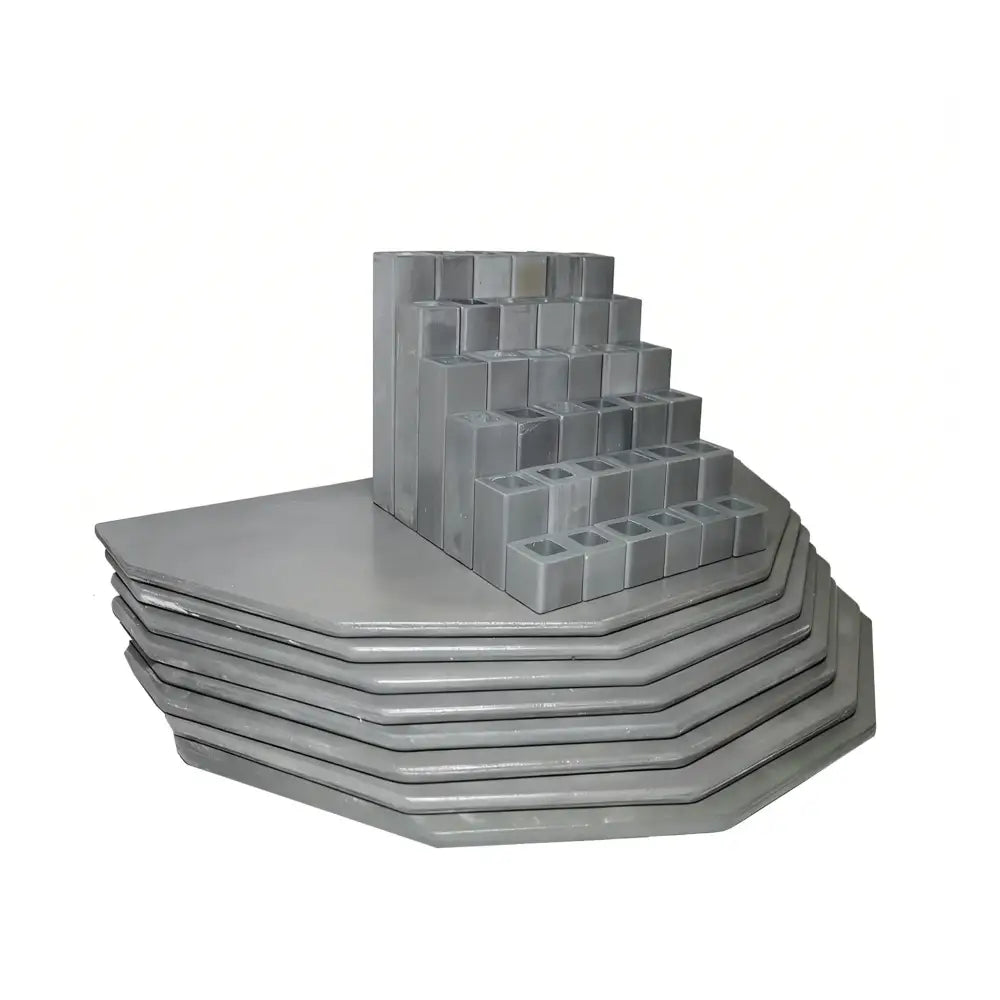 This 44-piece set is optimally designed for the Skutt 1227-3 electric kiln, featuring a complete refractory framework and adjustable support components. It supports precise multi-layer firing for pottery and sculptures, compatible with processes like glaze consolidation and high-temperature bisque forming, and significantly enhances thermal energy utilization efficiency and structural stability of finished products within the kiln.
