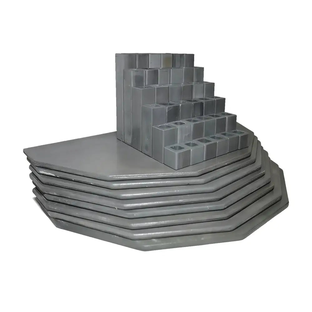 This 44-piece set is tailored for the Skutt 1231-3PK model electric kiln, offering a comprehensive refractory shelving and support structure. It meets the multi-layer arrangement and firing needs of ceramic artworks, is compatible with processes like glaze curing and bisque sintering, and effectively enhances thermal uniformity within the kiln and the quality of fired pieces.