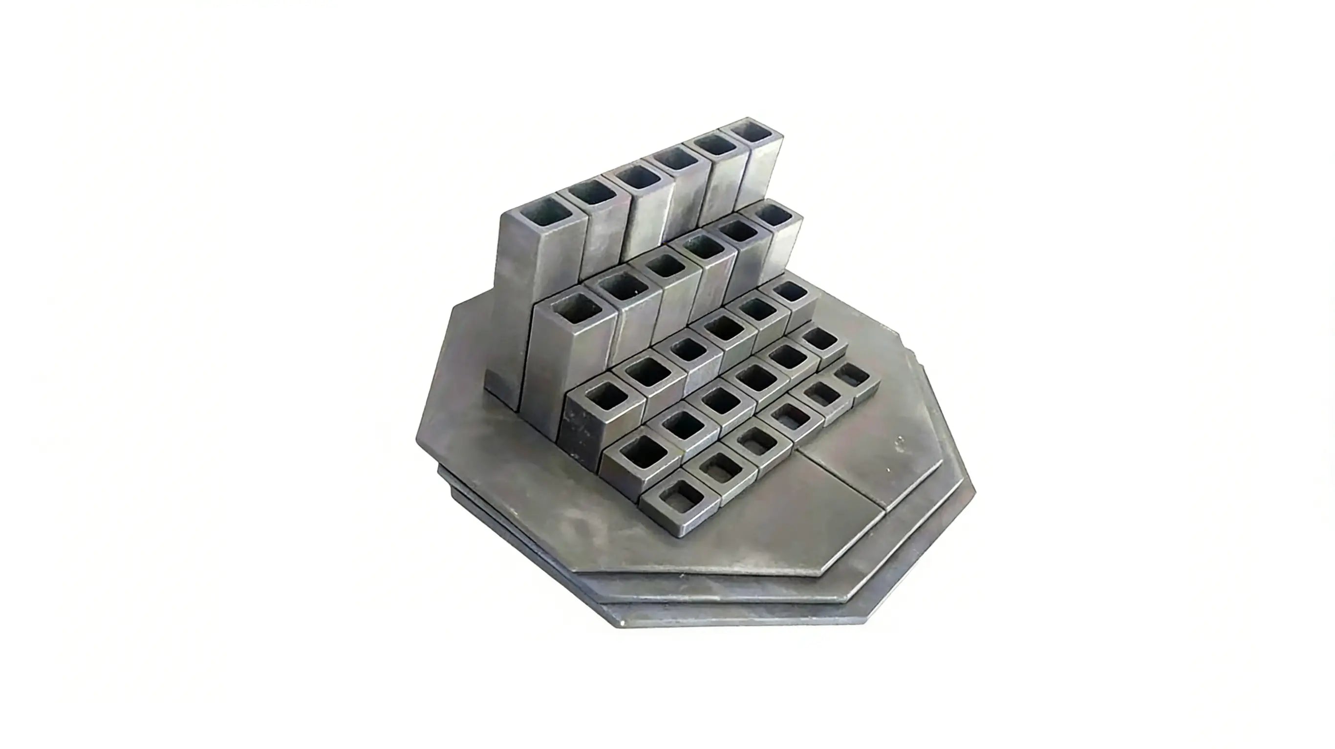 Complete stacking kiln shelves and posts kit for multiple Skutt electric pottery kiln models
